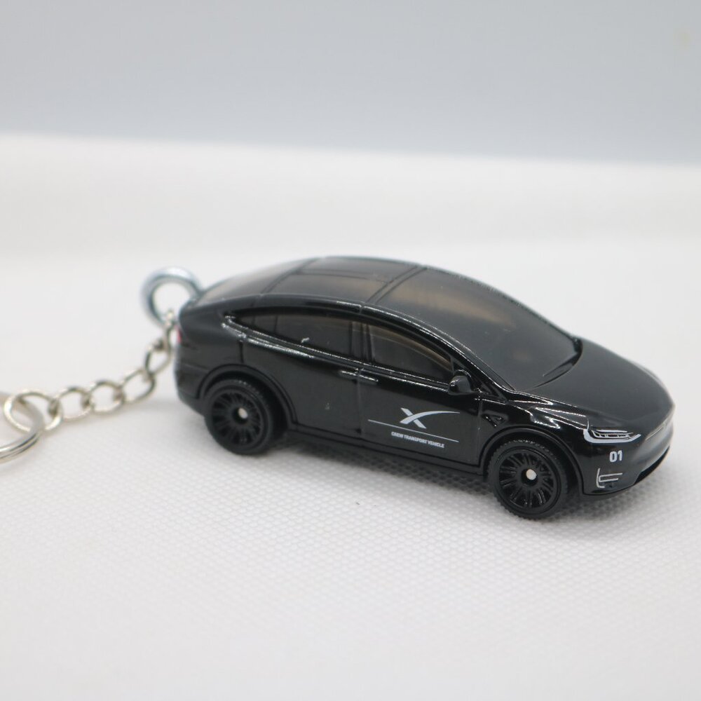 Matchbox Space X custom keychain Tesla model X 1:64 scale
